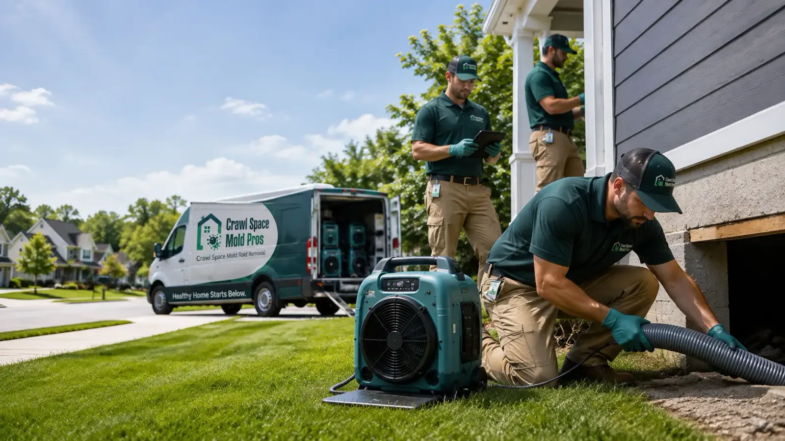 Crawl Space Mold Removal in East Northport, NY